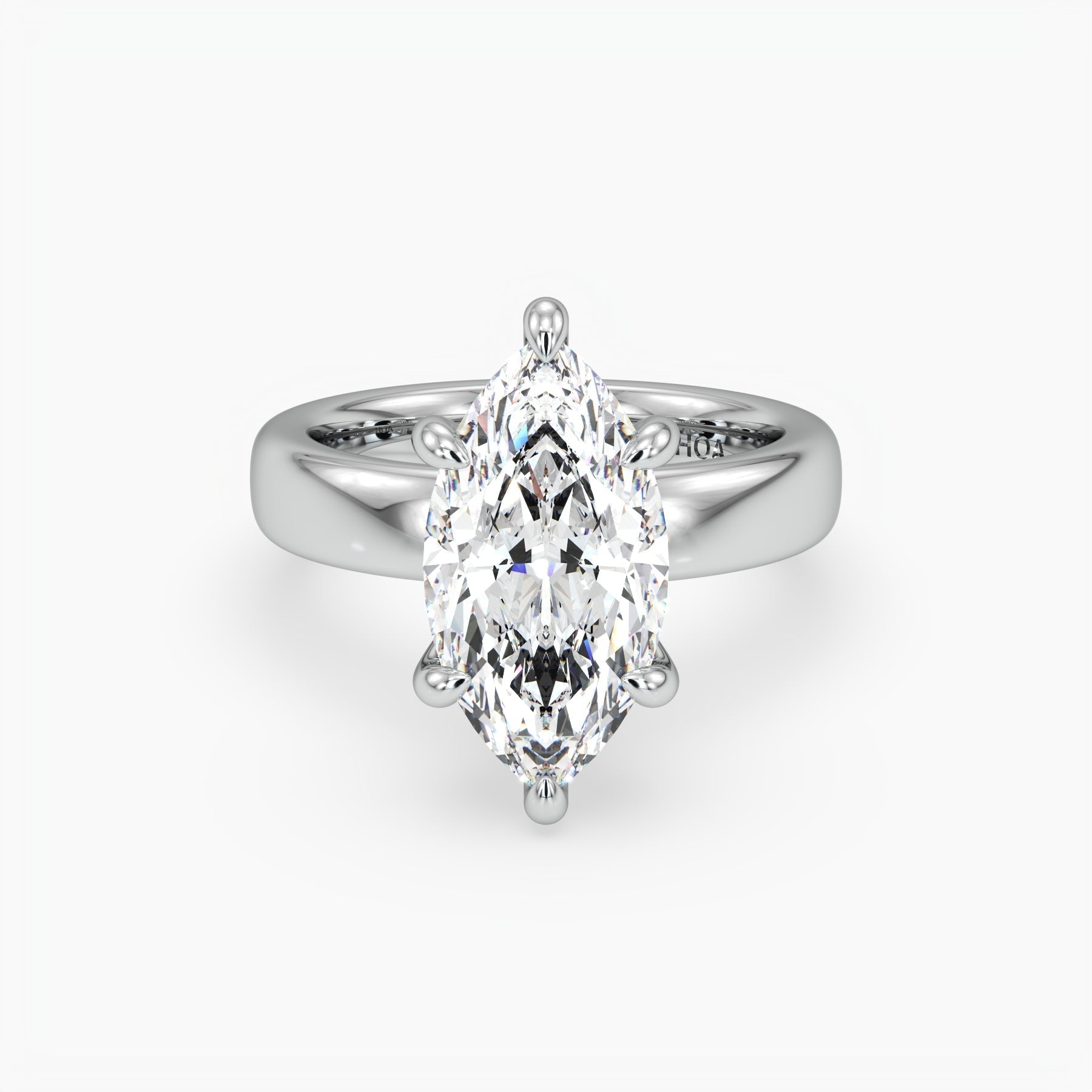 Bezel Emerald Lab Grown Diamond Engagement Ring: 2 CT