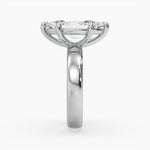Bezel Emerald Lab Grown Diamond Engagement Ring: 2 CT