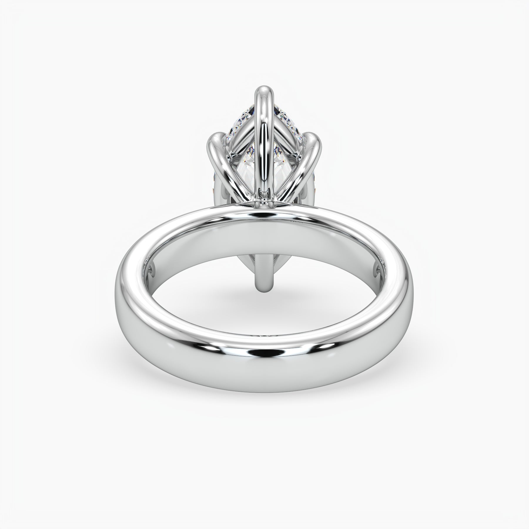 Bezel Emerald Lab Grown Diamond Engagement Ring: 2 CT