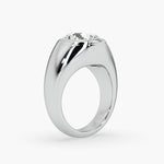 Bezel Emerald Lab Grown Diamond Engagement Ring: 2 CT