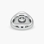 Bezel Emerald Lab Grown Diamond Engagement Ring: 2 CT