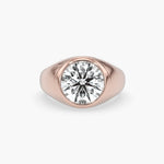 Bezel Emerald Lab Grown Diamond Engagement Ring: 2 CT
