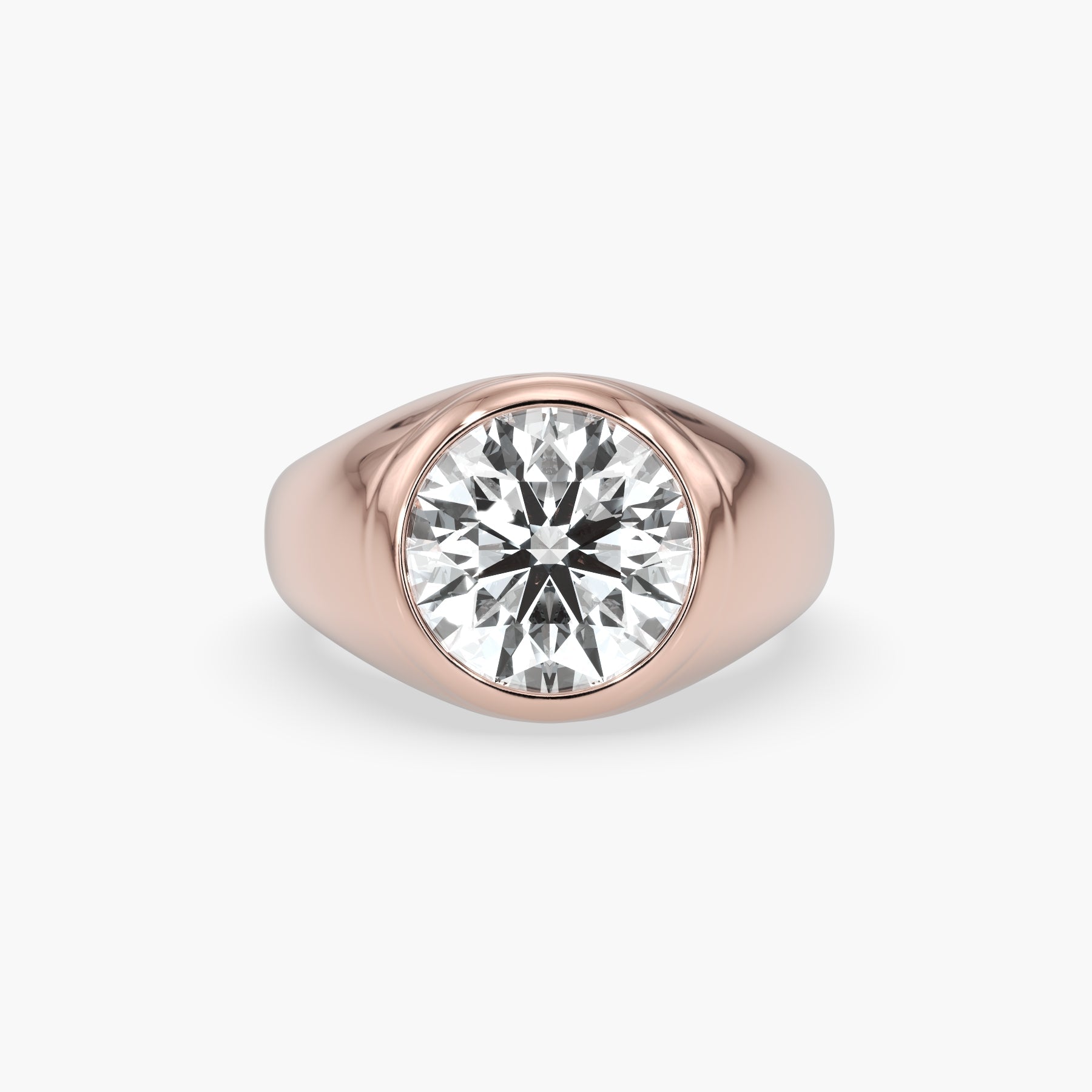 Bezel Emerald Lab Grown Diamond Engagement Ring: 2 CT
