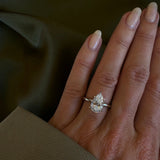 Bezel Emerald Lab Grown Diamond Engagement Ring: 2 CT