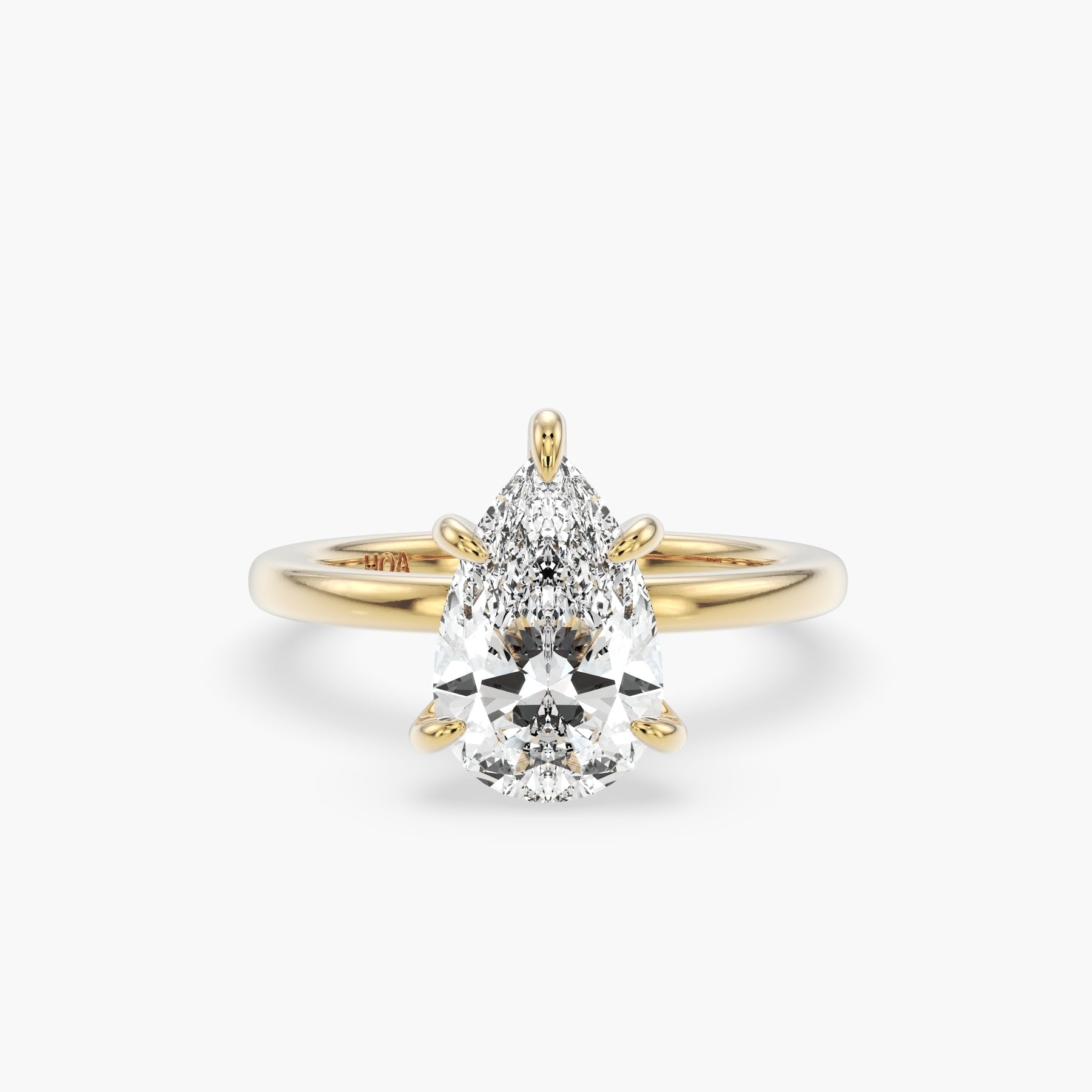Bezel Emerald Lab Grown Diamond Engagement Ring: 2 CT
