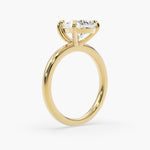 Bezel Emerald Lab Grown Diamond Engagement Ring: 2 CT