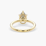 Bezel Emerald Lab Grown Diamond Engagement Ring: 2 CT