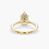 Bezel Emerald Lab Grown Diamond Engagement Ring: 2 CT