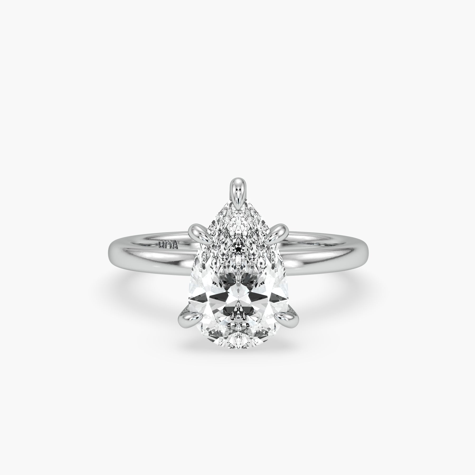 Bezel Emerald Lab Grown Diamond Engagement Ring: 2 CT