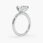 Bezel Emerald Lab Grown Diamond Engagement Ring: 2 CT