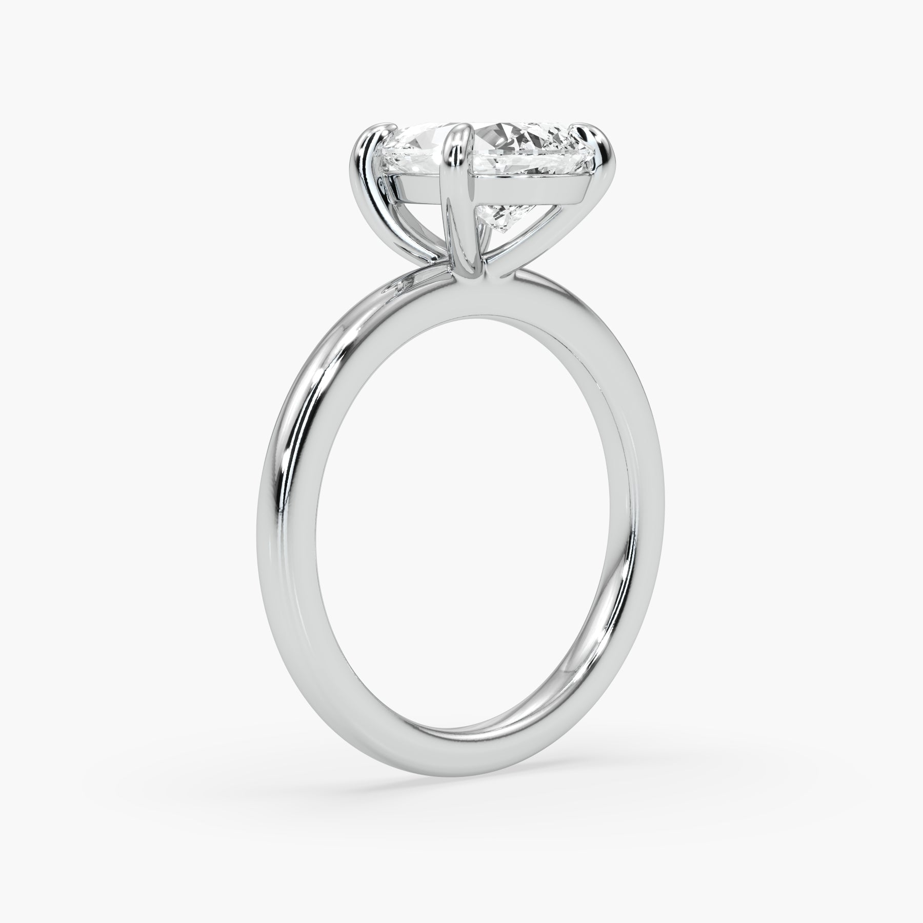 Bezel Emerald Lab Grown Diamond Engagement Ring: 2 CT