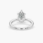 Bezel Emerald Lab Grown Diamond Engagement Ring: 2 CT