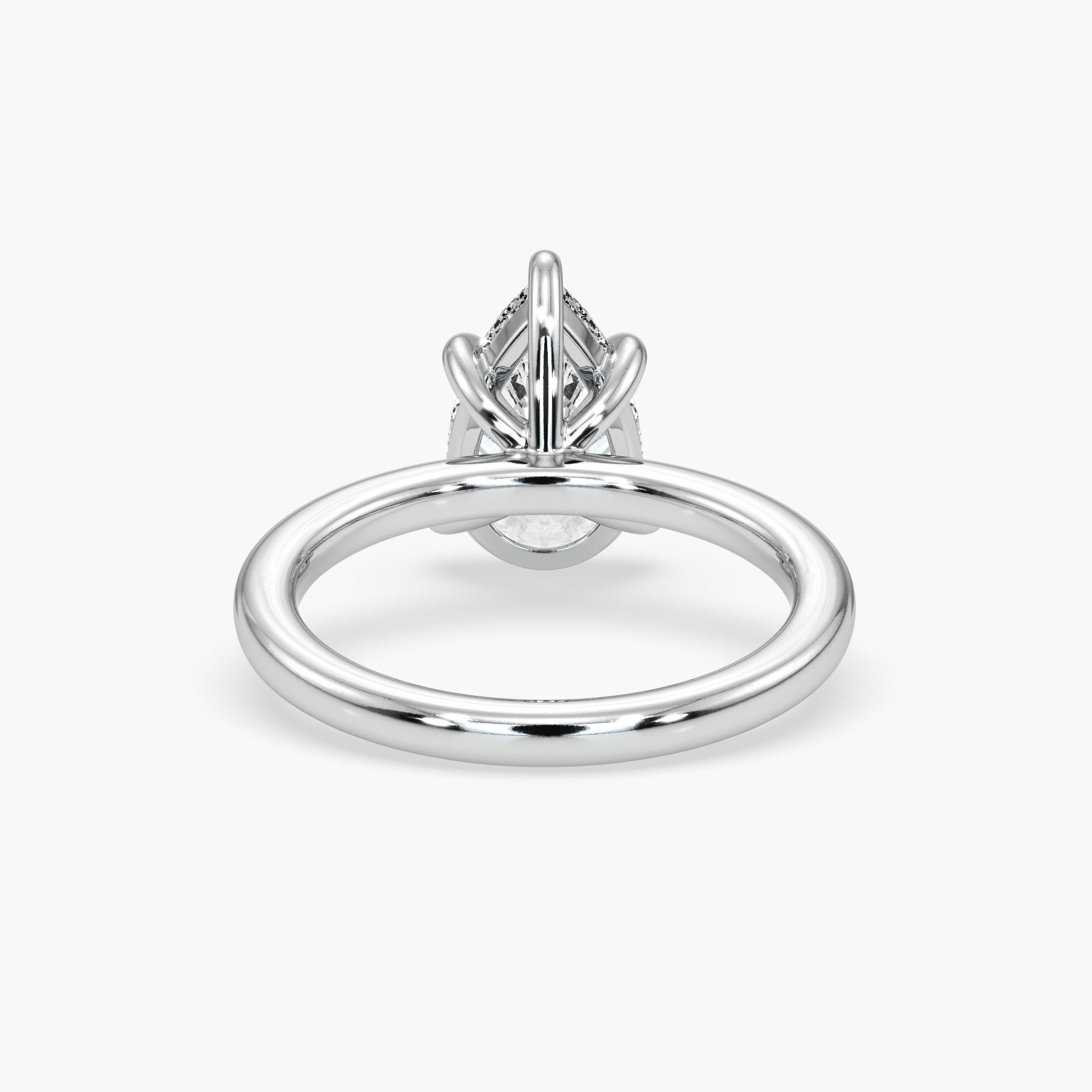 Bezel Emerald Lab Grown Diamond Engagement Ring: 2 CT