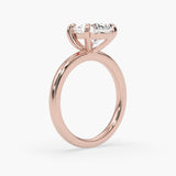 Bezel Emerald Lab Grown Diamond Engagement Ring: 2 CT
