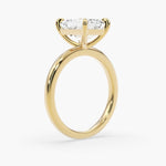 Bezel Emerald Lab Grown Diamond Engagement Ring: 2 CT