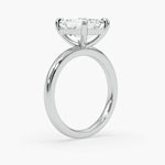 Bezel Emerald Lab Grown Diamond Engagement Ring: 2 CT