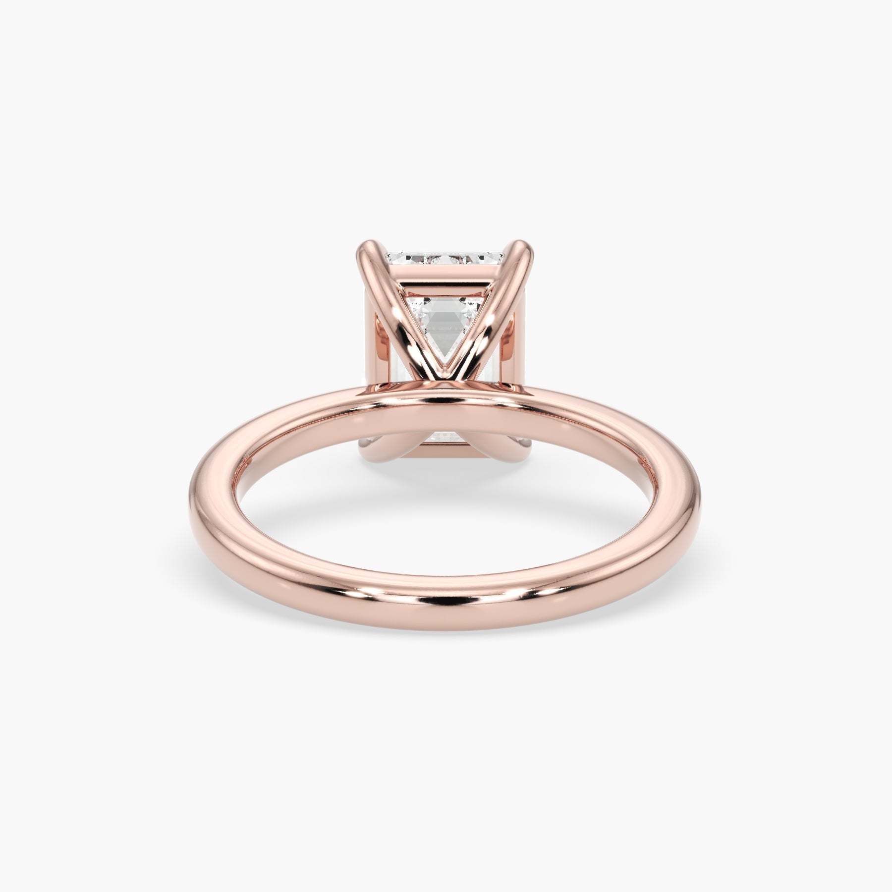 Bezel Emerald Lab Grown Diamond Engagement Ring: 2 CT