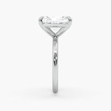 Bezel Emerald Lab Grown Diamond Engagement Ring: 2 CT