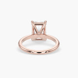 Bezel Emerald Lab Grown Diamond Engagement Ring: 2 CT