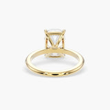 Bezel Emerald Lab Grown Diamond Engagement Ring: 2 CT