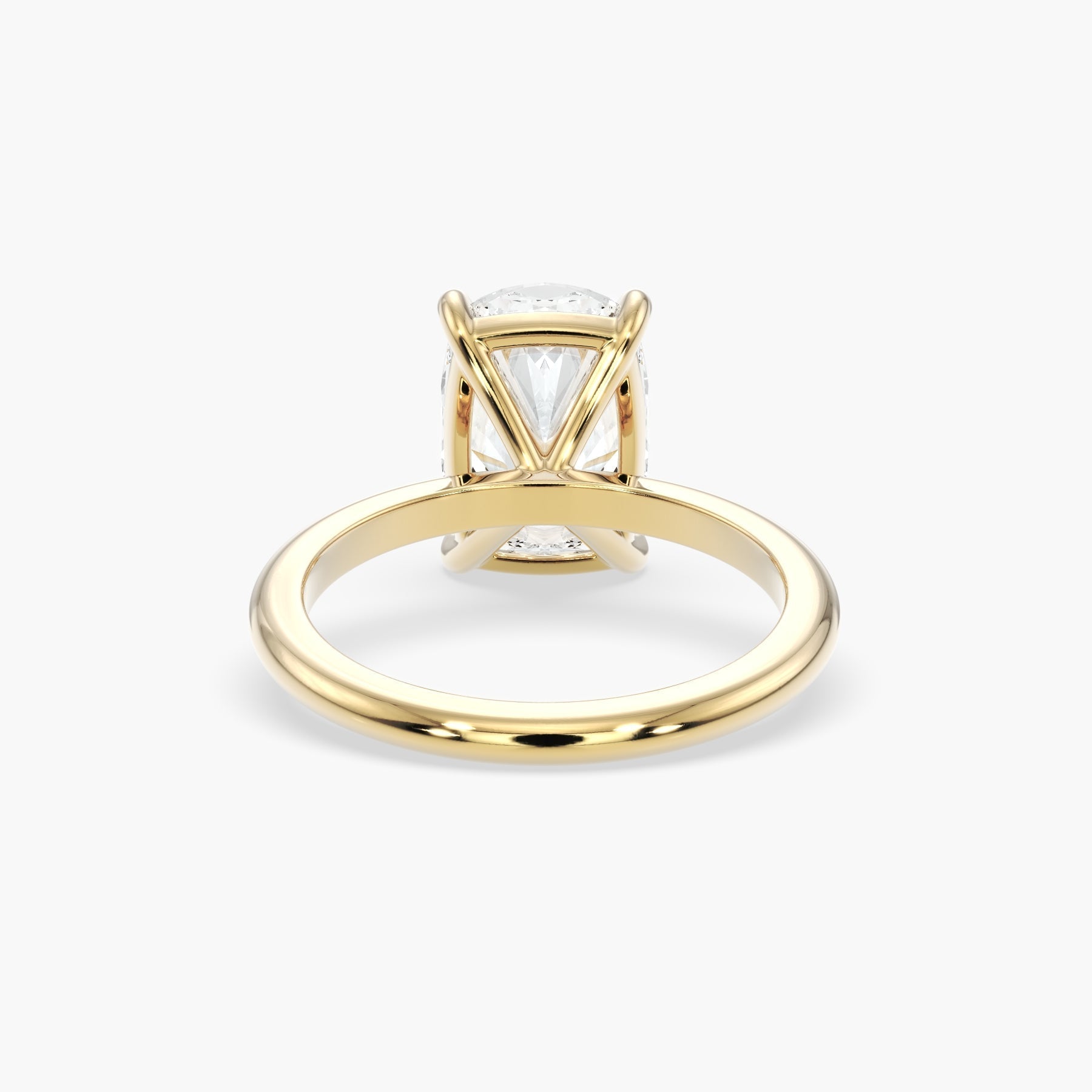 Bezel Emerald Lab Grown Diamond Engagement Ring: 2 CT