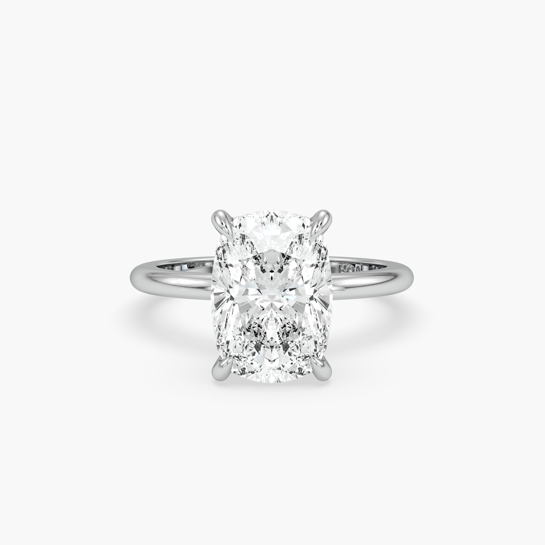 Bezel Emerald Lab Grown Diamond Engagement Ring: 2 CT