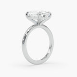 Bezel Emerald Lab Grown Diamond Engagement Ring: 2 CT