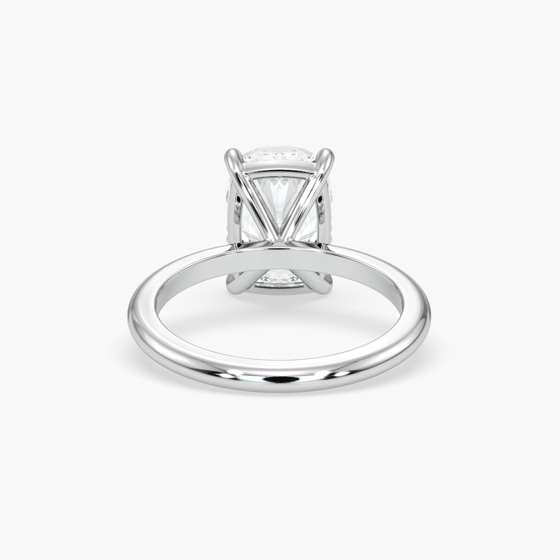 Bezel Emerald Lab Grown Diamond Engagement Ring: 2 CT