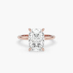 Bezel Emerald Lab Grown Diamond Engagement Ring: 2 CT