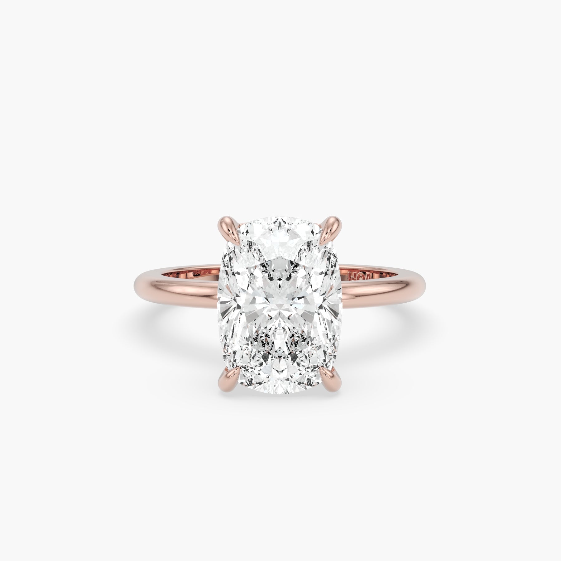 Bezel Emerald Lab Grown Diamond Engagement Ring: 2 CT