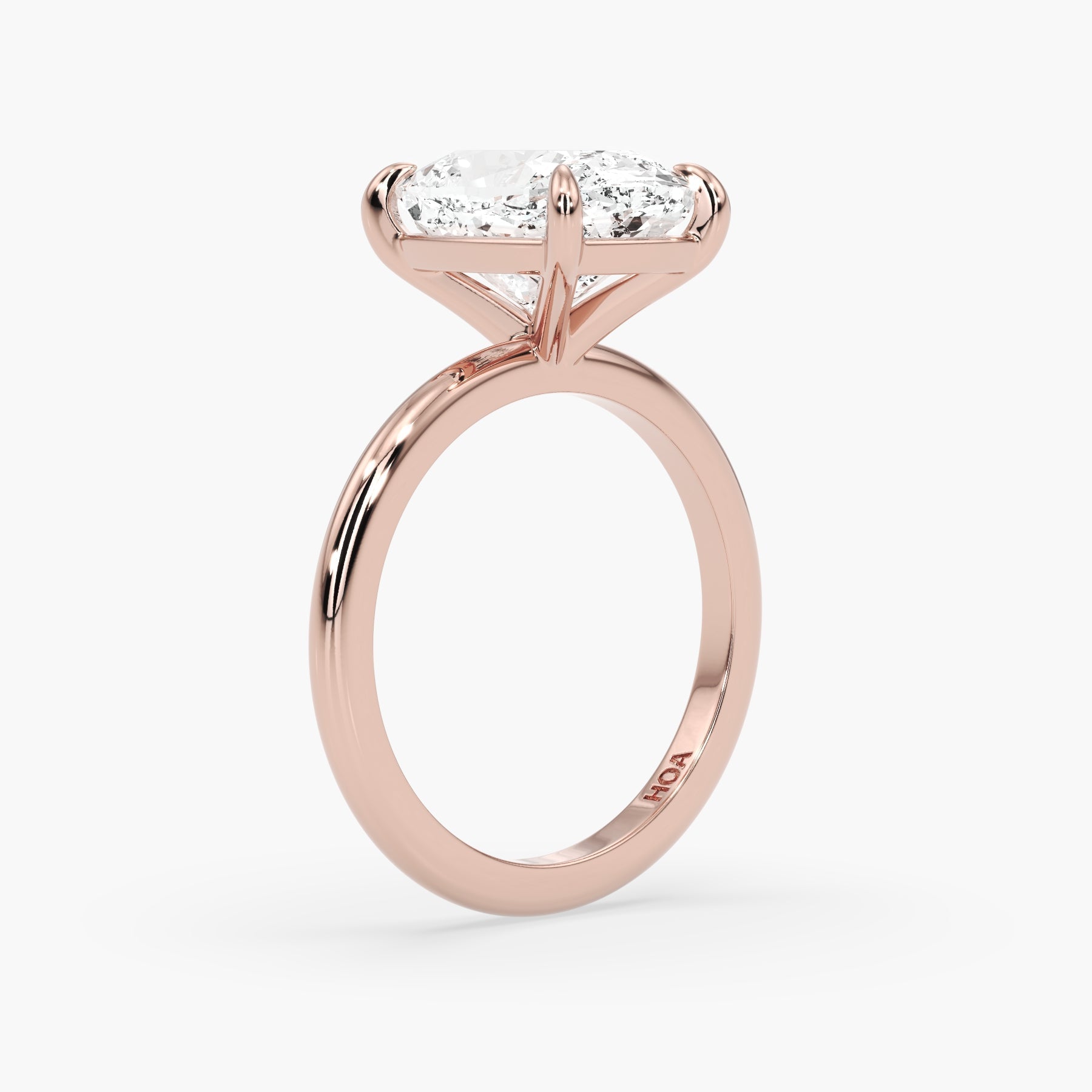Bezel Emerald Lab Grown Diamond Engagement Ring: 2 CT