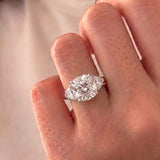 Ciara – Inspired 4 Carat Cushion Cut Five Stones Lab Grown Diamond Engagement Ring