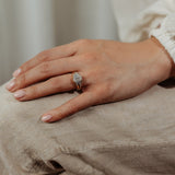 Emerald Lab Grown Diamond Five Stone Engagement Ring