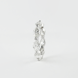 2.1 CT Marquise Bubble Prong Setting Moissanite Wedding Band 4
