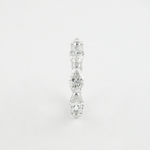 2.1 CT Marquise Bubble Prong Setting Moissanite Wedding Band 3