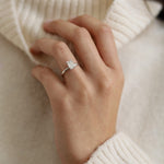 Emerald Hidden Halo Lab Grown Diamond Engagement Ring