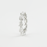 4.68 CT Pear Cut Full Eternity Moissanite Wedding Band 4