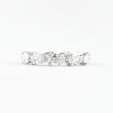 4.68 CT Pear Cut Full Eternity Moissanite Wedding Band 1