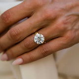 Round Lab Grown Diamond Solitaire Engagement Ring