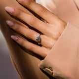 Round Lab Grown Diamond Hidden Halo Engagement Ring