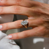 Oval Lab Grown Diamond Splite Shank Engagement Ring