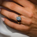 Emerald Shaped Lab Grown Diamond Solitaire Engagement Ring