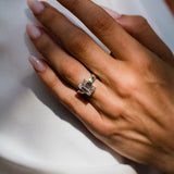Emerald Shaped Lab Grown Diamond Solitaire Engagement Ring