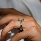 Emerald Shaped Lab Grown Diamond Solitaire Engagement Ring