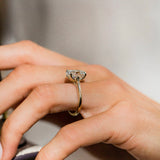 Oval Shaped Lab Grown Diamond Solitaire Engagement Ring
