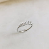 0.50 CT Round 5 Stones Lab Grown Diamond Wedding Band