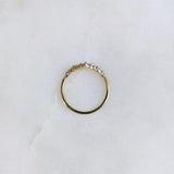 0.16 CT Round Curved Lab Grown Diamond Wedding Band