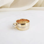 1.36 CT Oval & Round Unique Lab Grown Diamond Wedding Band