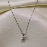 0.3 CT Round Cut Solitaire Moissanite Necklace