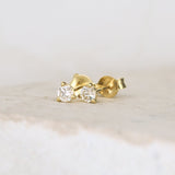 0.70 TCW Round Cut Moissanite Stud Earrings